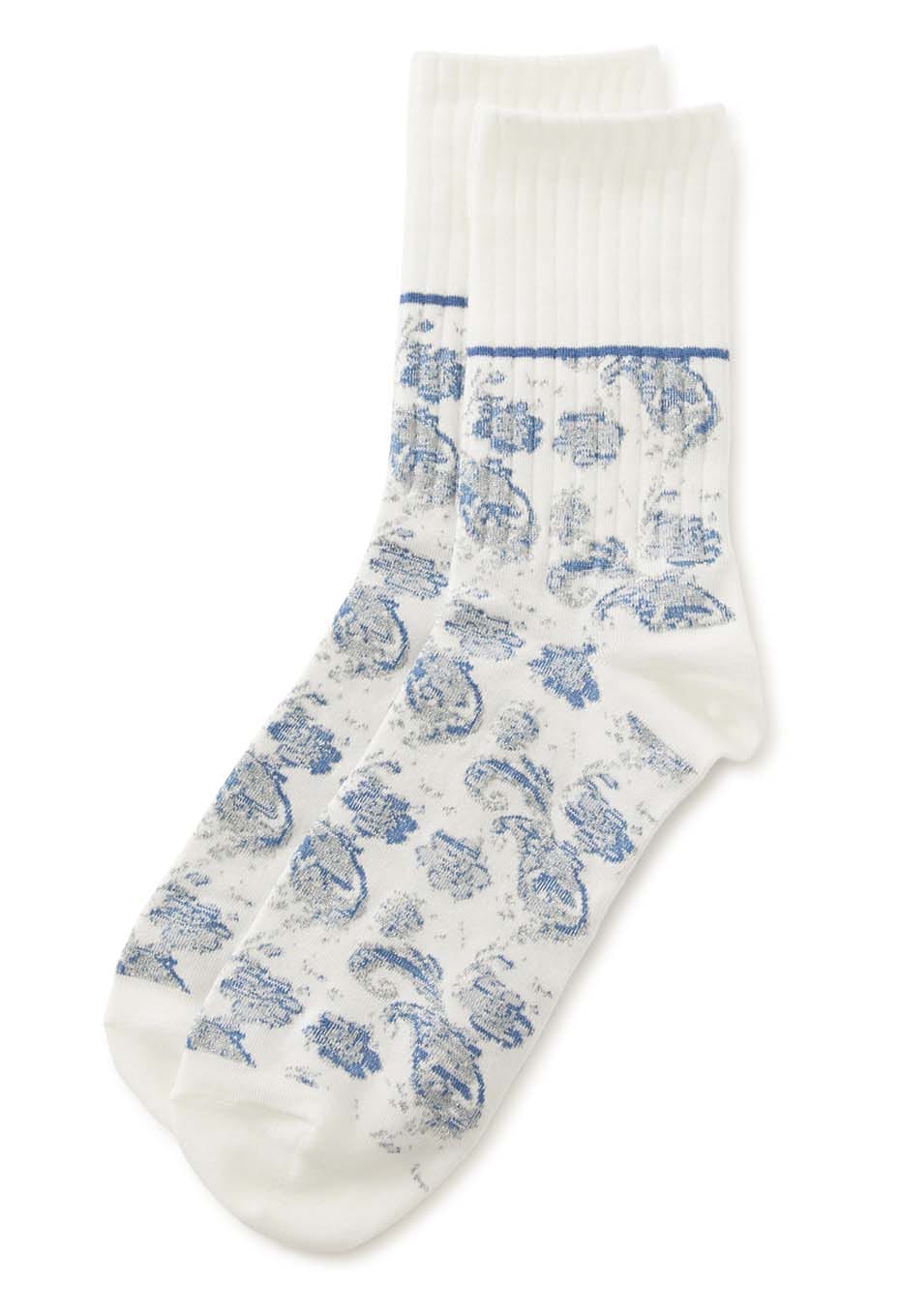 ツジガハナ ジャカードソックス | BLUE BLUE JAPAN | ハリウッドランチ