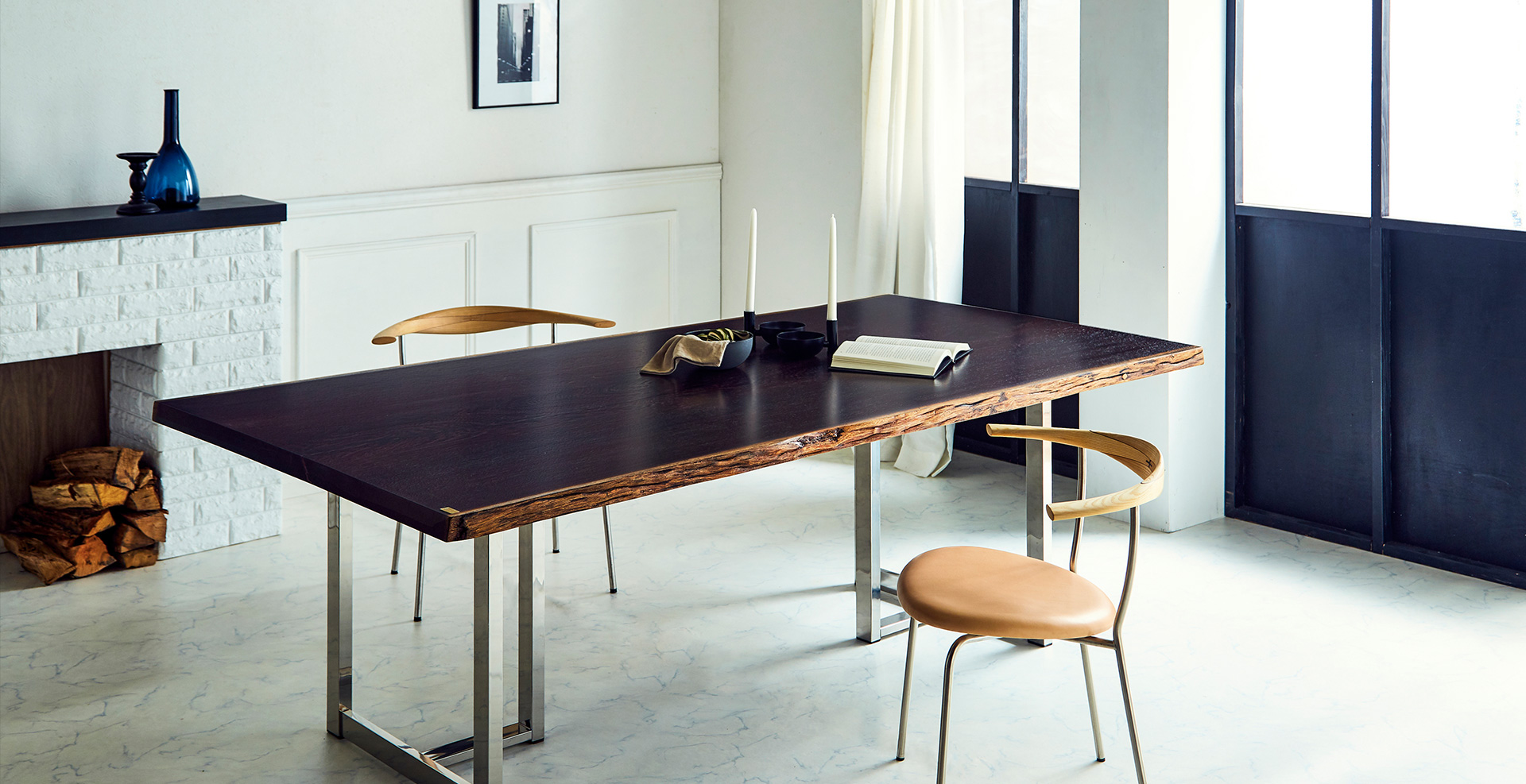 滋賀県(関西最大級)の一枚板インテリアショップ ism.(無垢フローリング