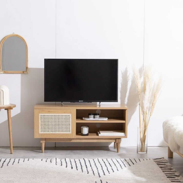 TB-2794 ラタン籐のテレビ台・ナチュラルアジアン・幅90cm