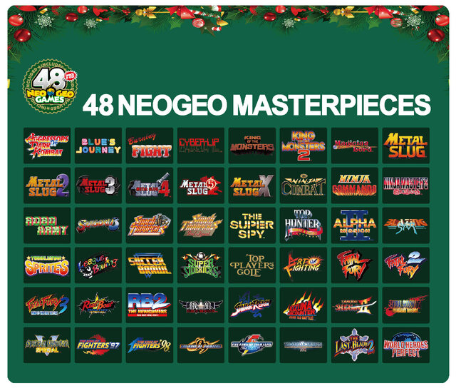 NEOGEO mini」のクリスマス限定版が発売決定！ 従来版を上回る“48