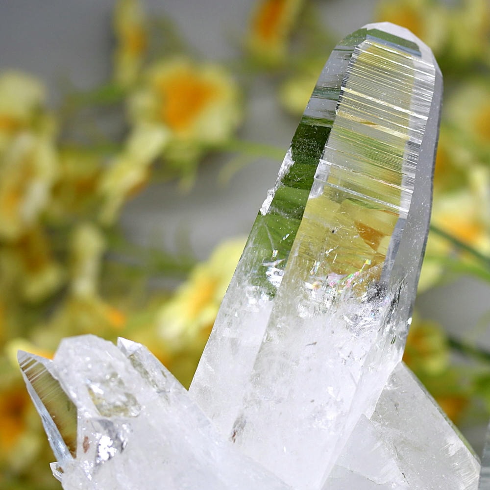 高品質++]コロンビア産水晶クラスター/レムリアンシード＆レインボー