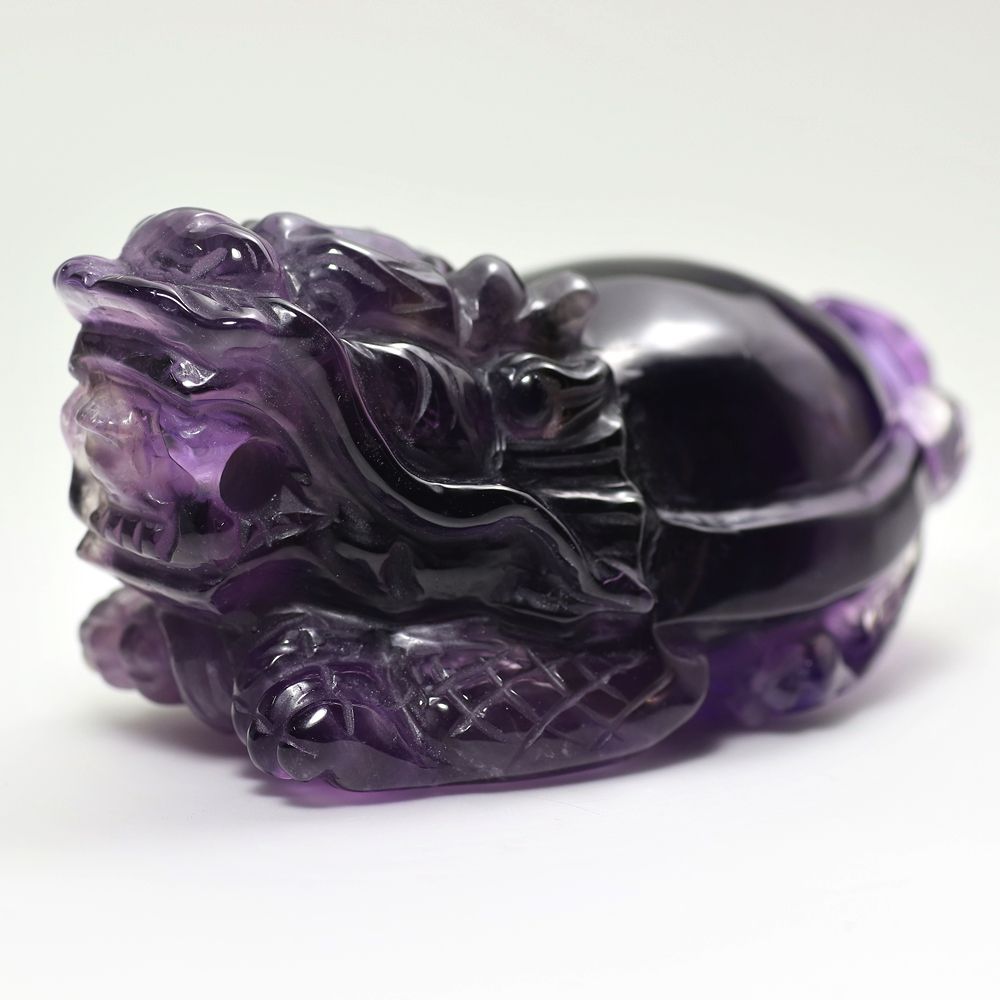 高品質]ブラジル産アメジスト彫刻（龍亀/ロングイ） - 埼玉県吉川市の