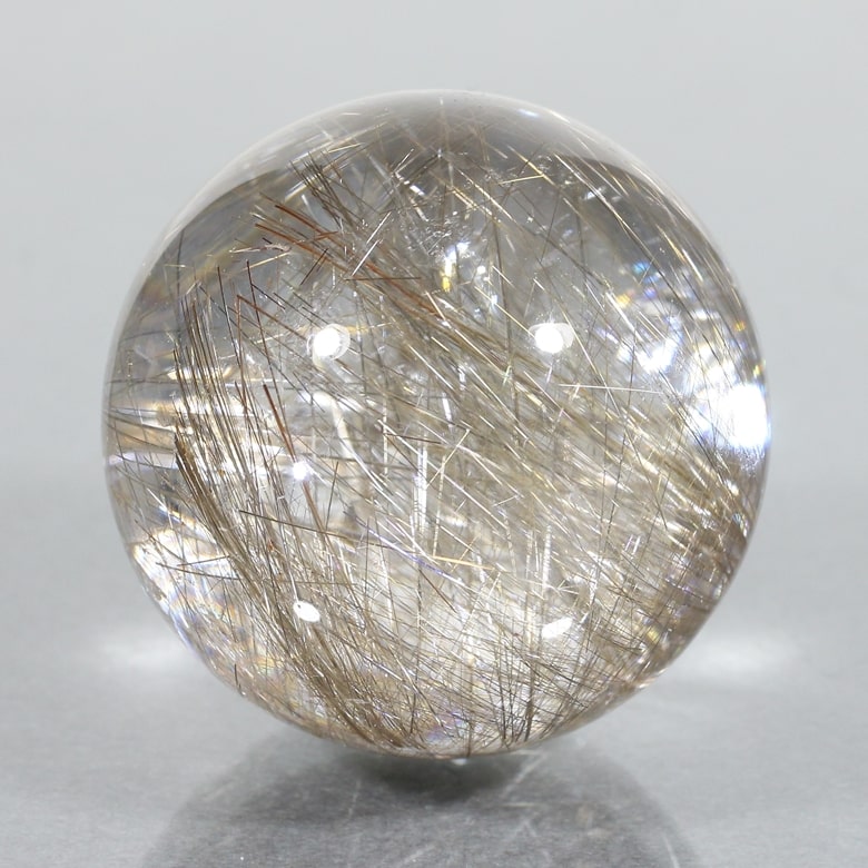 ブラジル産]シルバールチルクォーツ丸玉/スフィア - 埼玉県吉川市の
