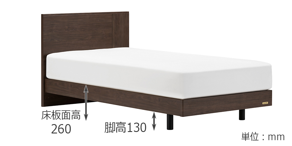 FranceBed（フランスベッド）ベッドフレーム「EY-01F LG」レッグタイプ