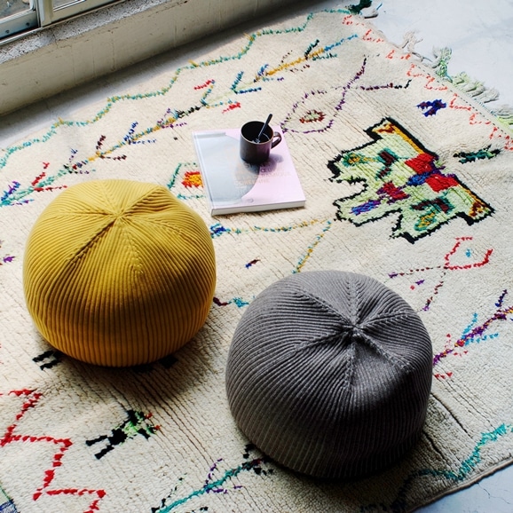 MINI PUUF MELANGE Asian blue｜1人掛け｜IDEE SHOP Online