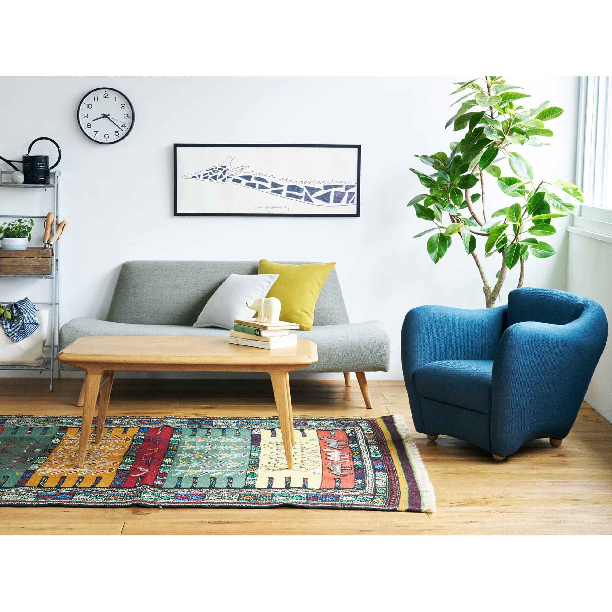 MINI MILLER ARM CHAIR Navy｜1人掛け｜IDEE SHOP Online