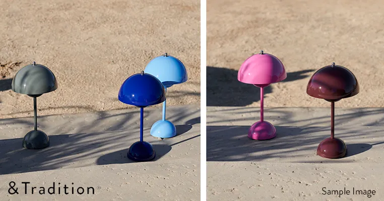 フラワーポット ポータブルランプ VP9（ストーンブルー