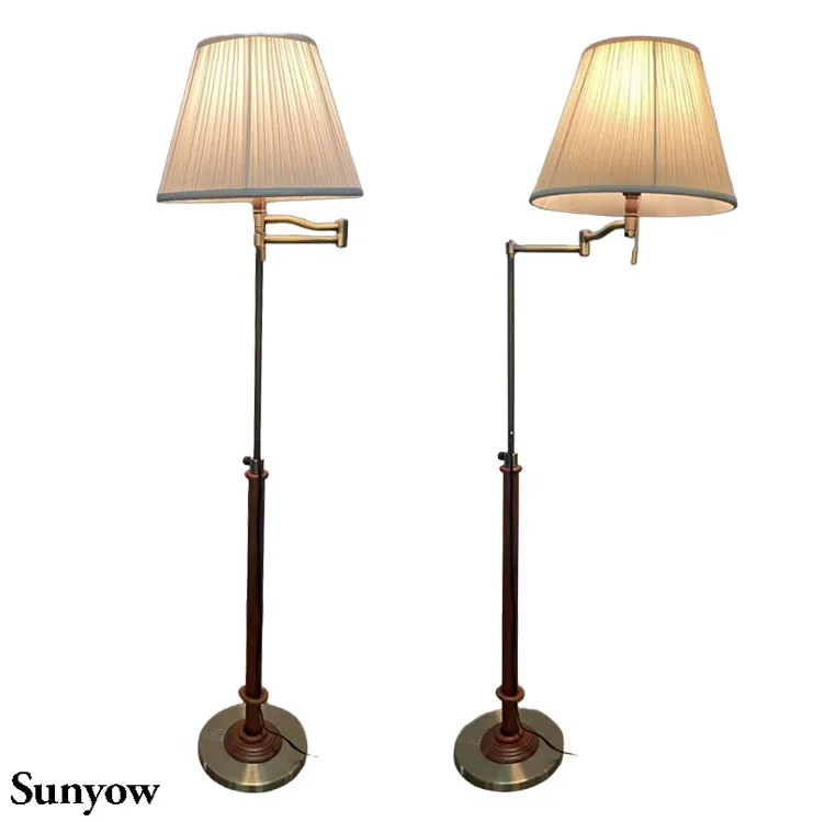 クラシック フロアーランプ （ベージュ / 細ヒダ） FC-720 PB