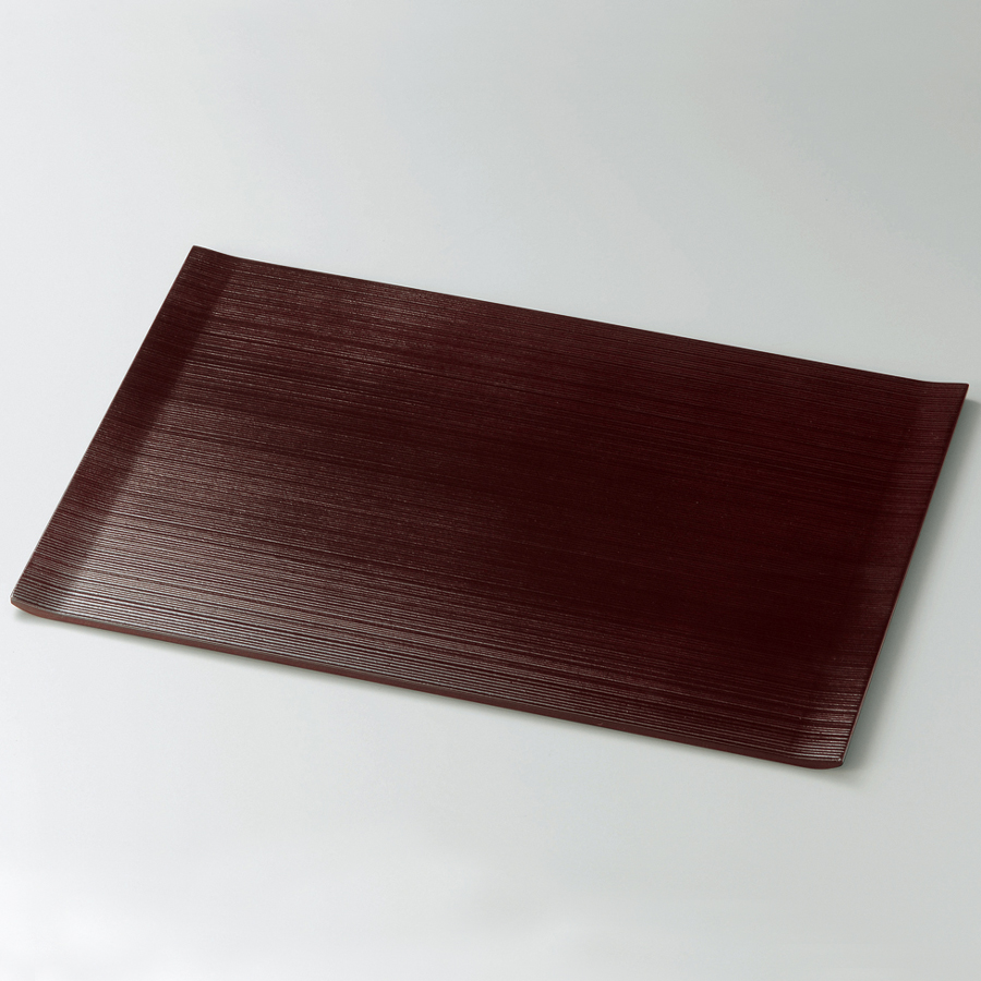 ランチョンマット 両折 折敷 溜/黒 12-09503/09504 漆器の井助