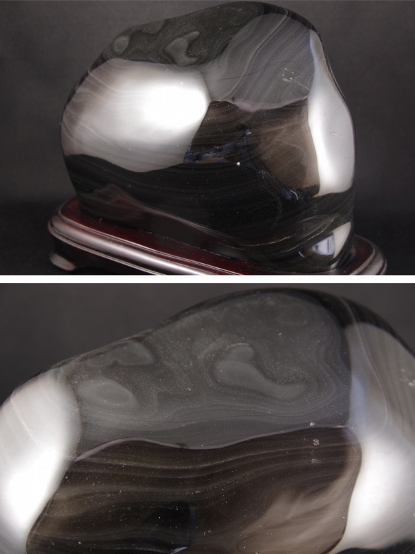 黒曜石（オブシディアン）鑑賞石3．0kg 天然石販売 名取貴石