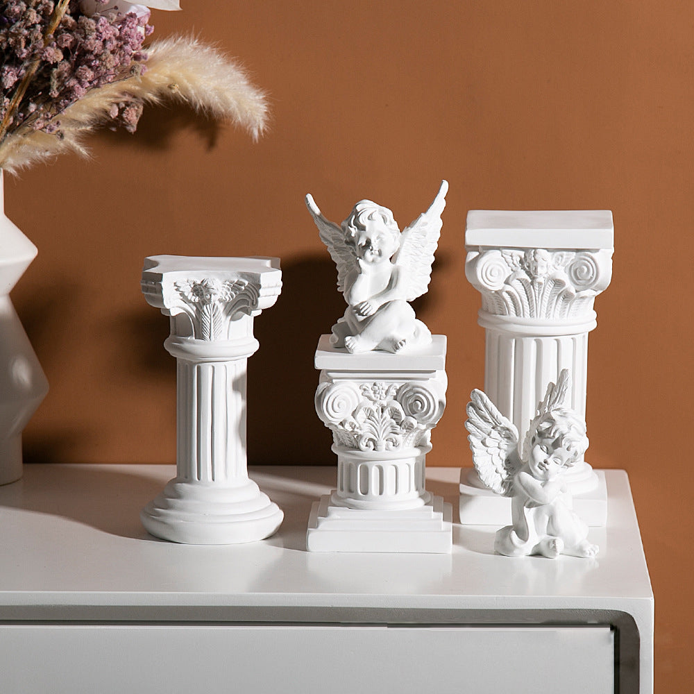 IwaiLoft 彫像 白 オブジェ かわいい 縁起物 工芸品 彫像 おしゃれ