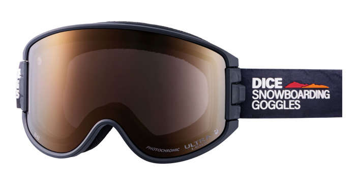 送料無料】DICE GOGGLE GOODMAN MBK [レンズ]Photochromic/Ultra Light