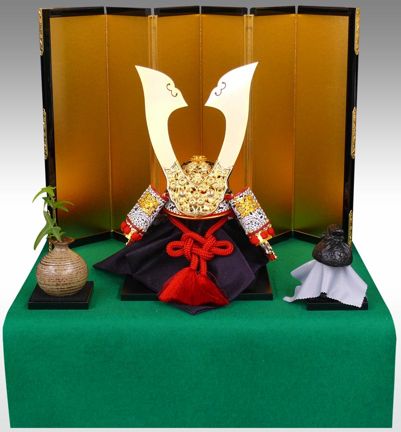 力石甲人作 兜美術工芸飾り 作品例 岐阜県美濃加茂市 人形処橋本屋