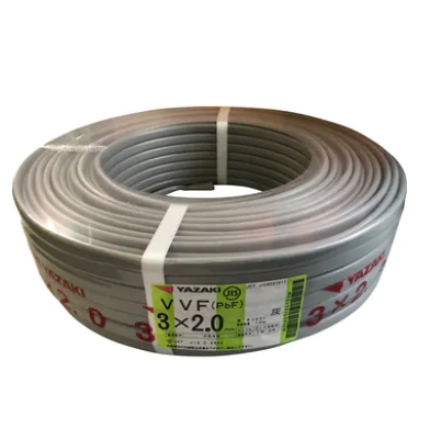 VVFケーブル 2.0mm×3芯 100m YAZAKIのことなら配管 水道 部品・水