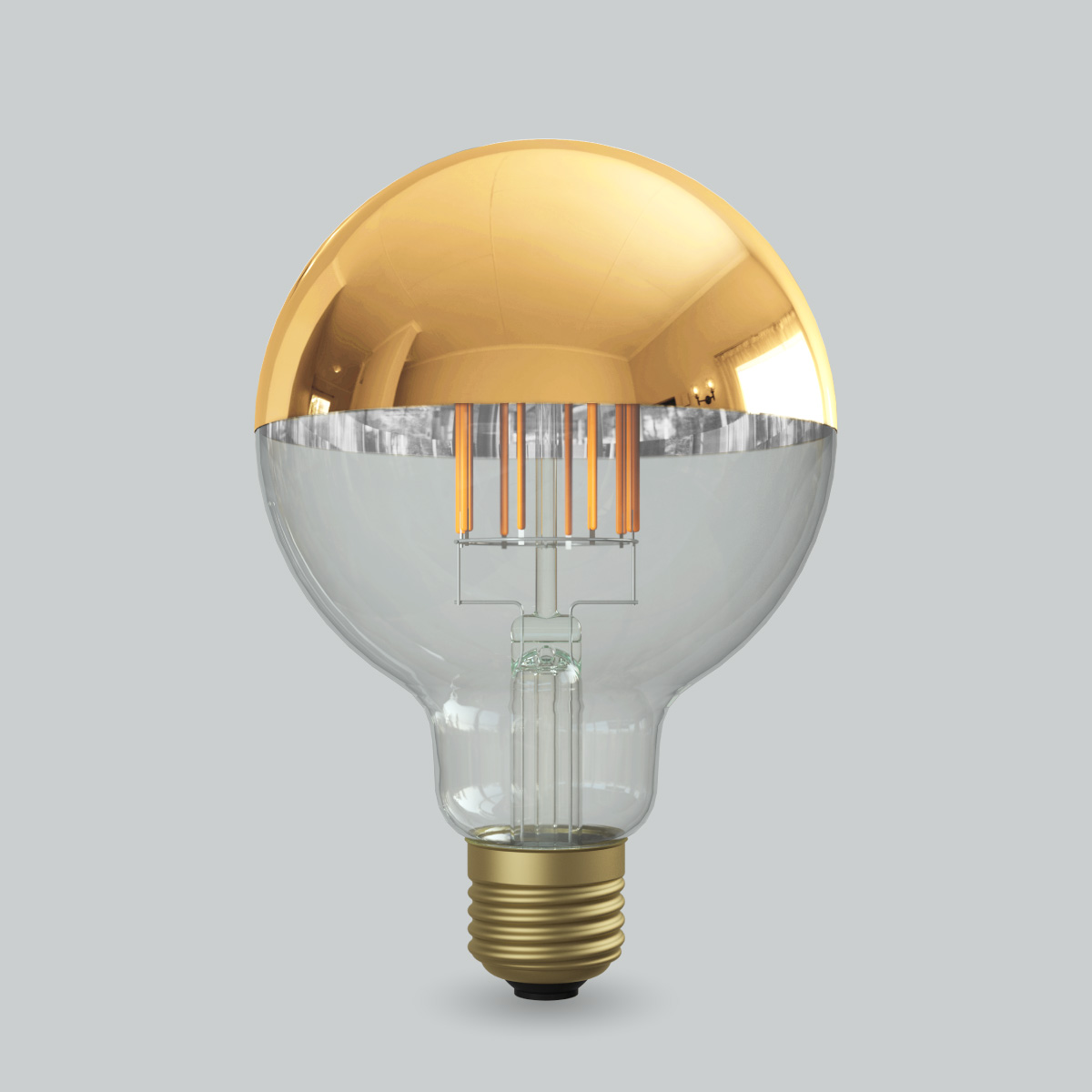 フィラメントLED電球「Siphon」 Ball50 LDF92D Tミラー Only One