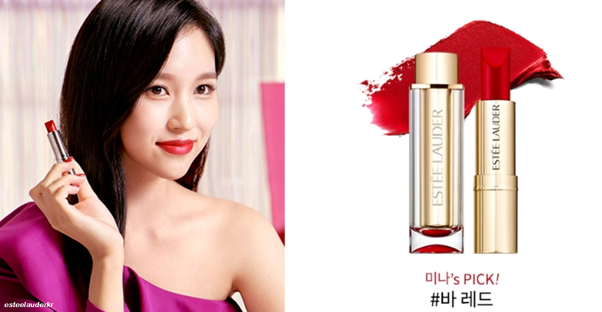 TWICE×エスティーローダー、新作リップを公開！ 広告にはミナの姿も