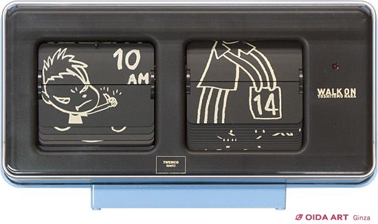 ラッピング済✴︎奈良美智 パタパタクロック フリップクロック WALK ON