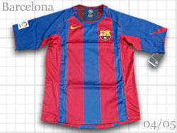 バルセロナ NIKE ユニフォームショップ 2004-2005 Home Away 選手仕様