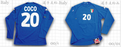 イタリア代表 Kappa ユニフォームショップ 2000-2002 Italy O.K.A.