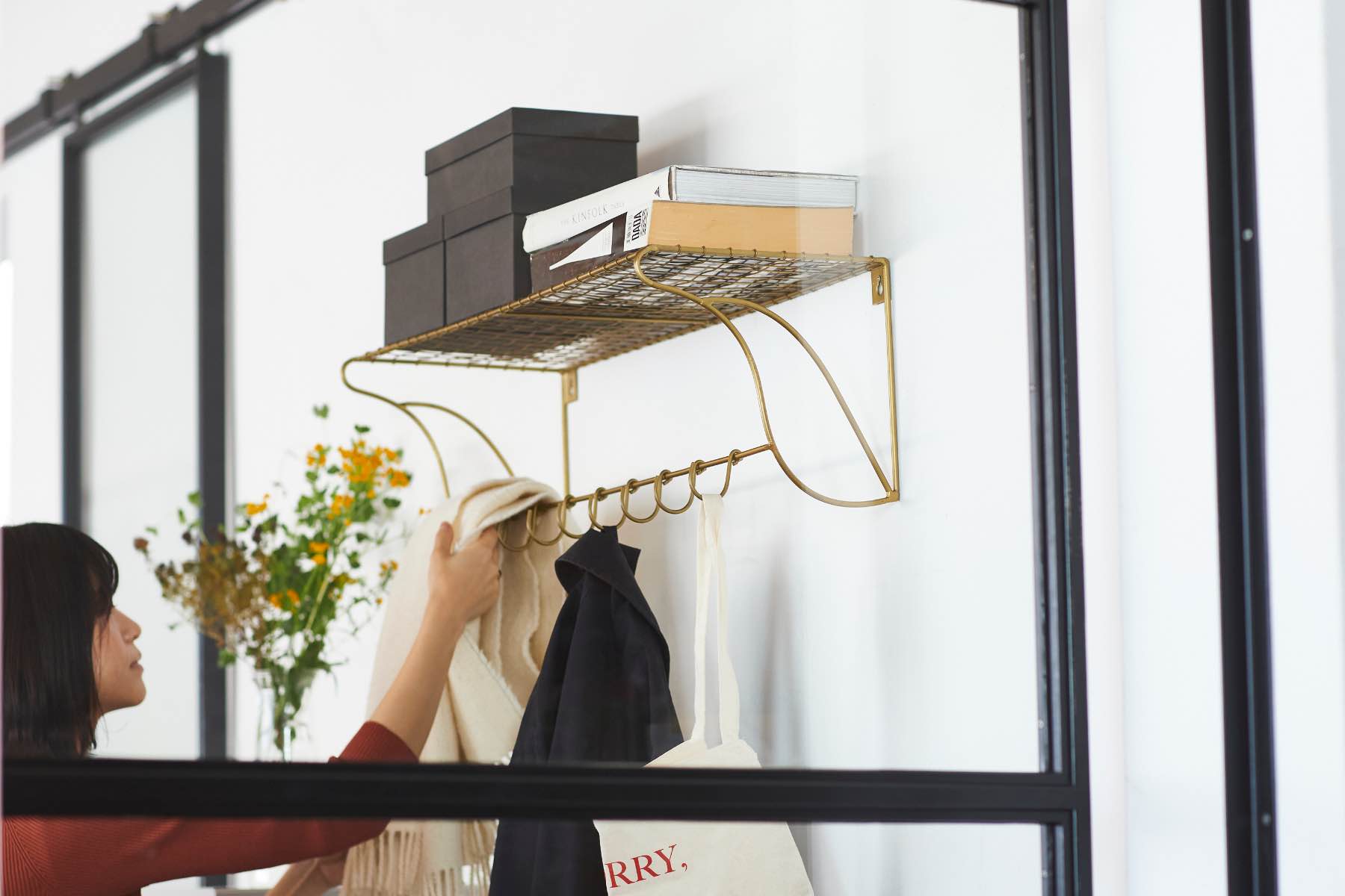 ワイヤー・ウォールシェルフ｜インテリアパーツ｜オルネ ド フォイユ