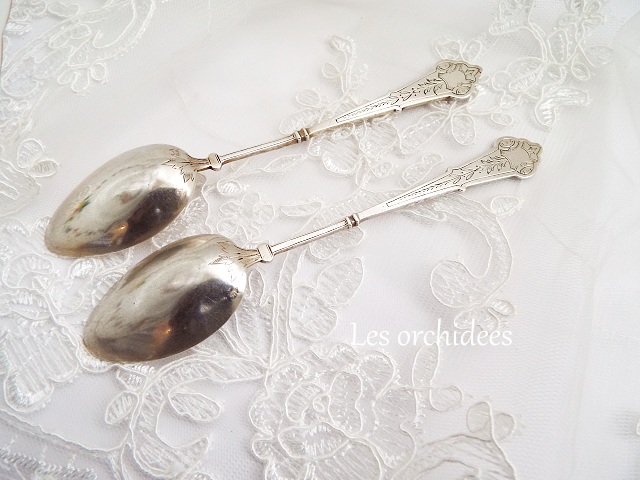 フランス アンティーク 19世紀初頭 純銀 tea/coffee スプーン veyrat