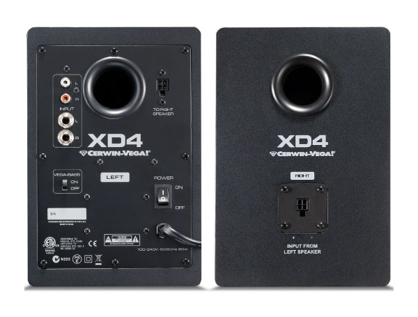 CERWIN-VEGA!のアンプ内蔵モニタースピーカー「XD4」 (ペア)のご紹介です。