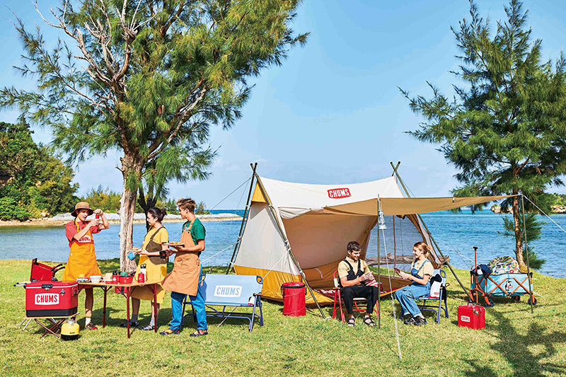 レトロで可愛いデザイン！チャムス（CHUMS）からTC素材のテントと