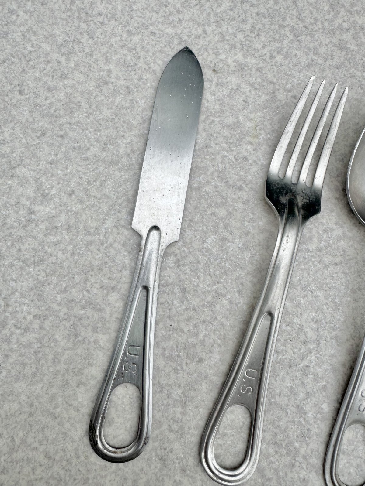 米軍実物 メスキットパン＆ナイフ・ホーク・スプーンセット1945年