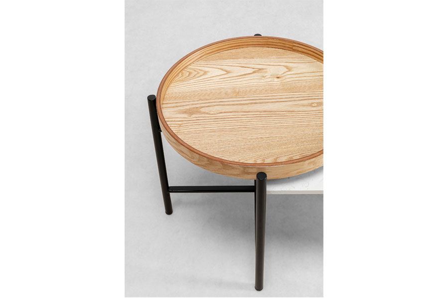 レイヤード 128x55cm ローテーブル/ コーヒーテーブル - ローテーブル