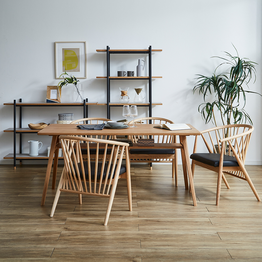 廃番】ノラ ダイニングチェア（Black） - ダイニングチェアの通販