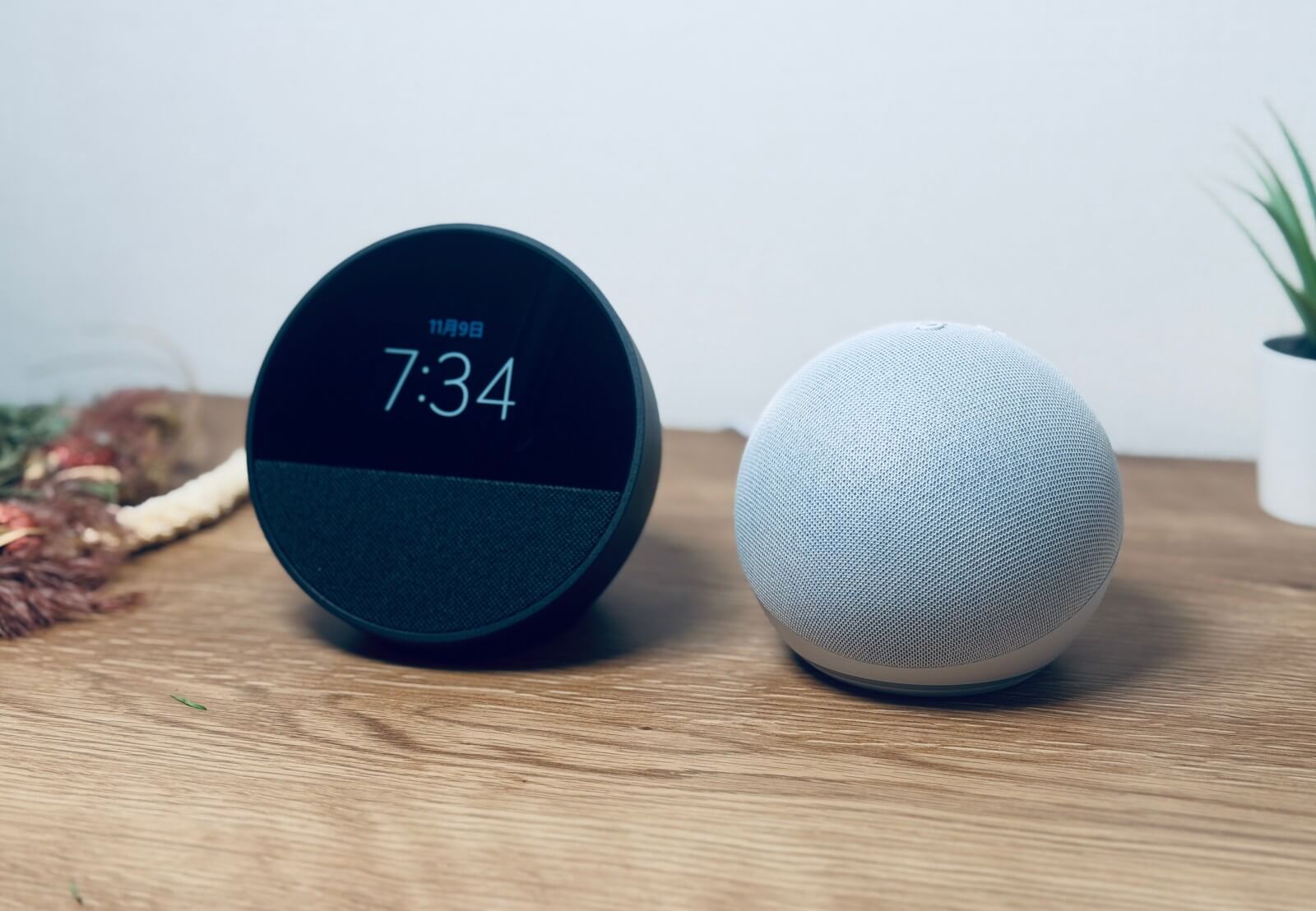 Echo Spot (2024)レビュー｜置き時計っぽい見た目の良さと機能を引き算