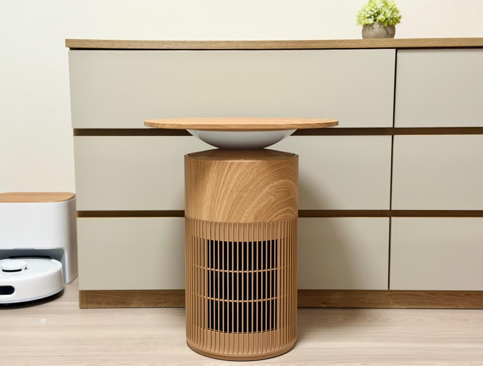 SwitchBot空気清浄機Table(ナチュラル)レビュー｜家具と家電が融合した