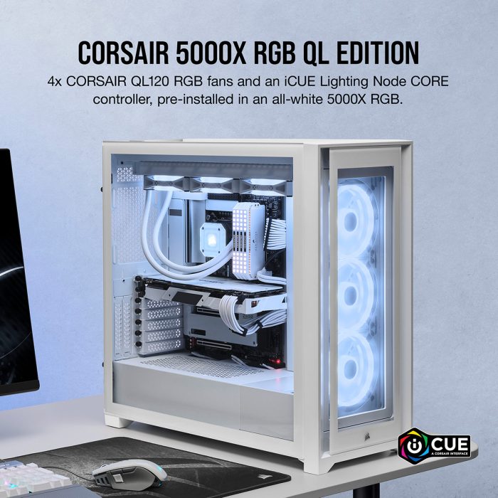 CORSAIR、最大で10基のファン搭載対応のミドルタワーPCケース「CORSAIR