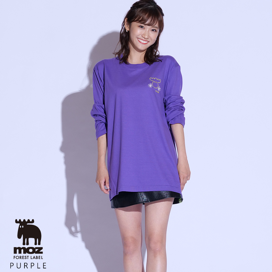 嶺百花×moz FOREST LABEL コラボ長袖Tシャツ