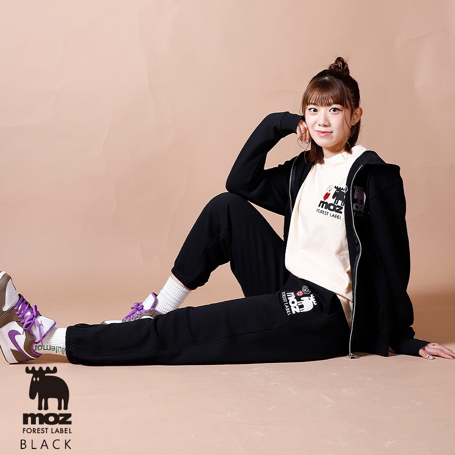 野中瑠衣 × moz FOREST LABEL コラボスウェットパンツ