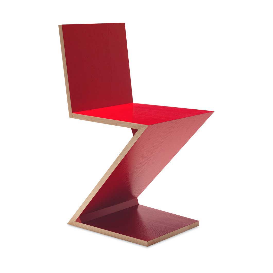 280 ZIG‐ZAG チェア レッド(レッド)：ホーム