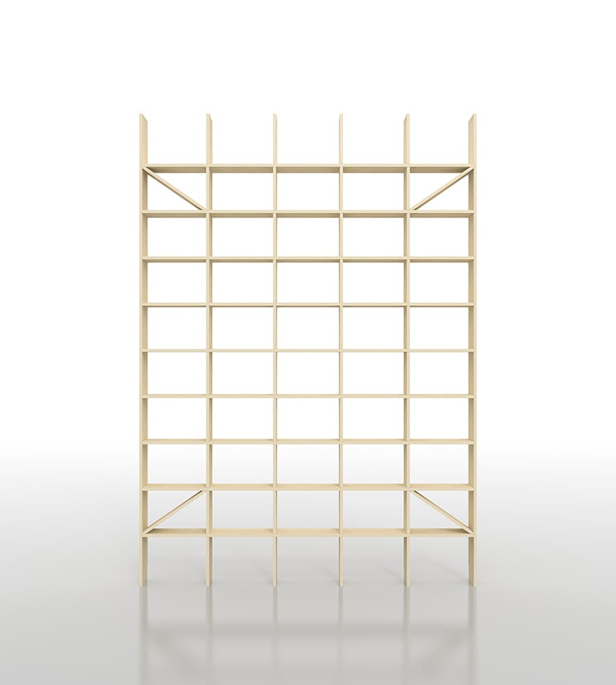 壁一面のA5判本棚 奥行180mm 縦10コマ×横5コマ|本棚の通販はマルゲリータ