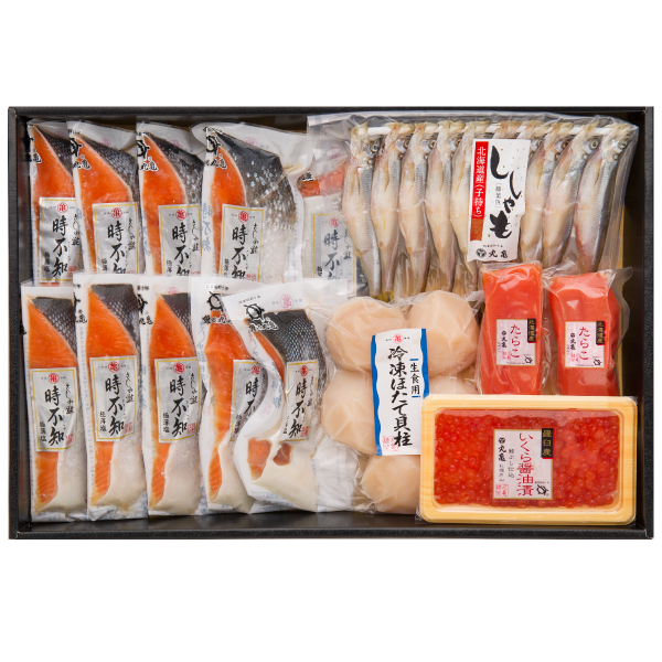 さしみ鮭時不知と季節の味覚五種詰合せ VTS180