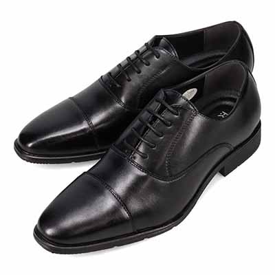HIROKO KOSHINO HOMME メンズ 内羽根ストレートチップビジネスシューズ
