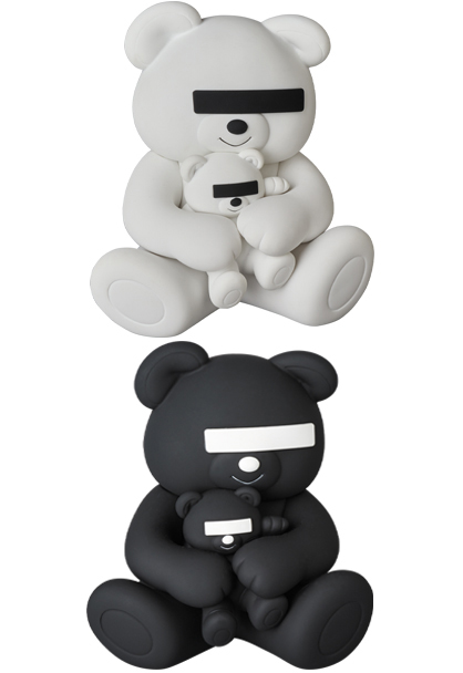 MEDICOM TOY - VCD UNDERCOVER BEAR WHITE/BLACK