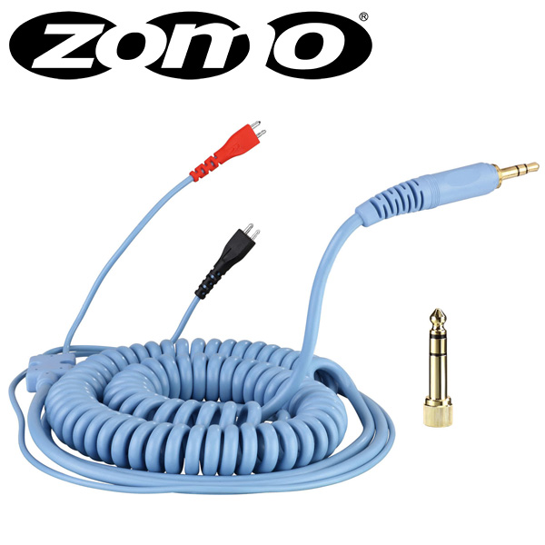 Zomo(ゾモ) ／ Spiral Cord DeLuxe for Sennheiser HD 25 (Sky Blue