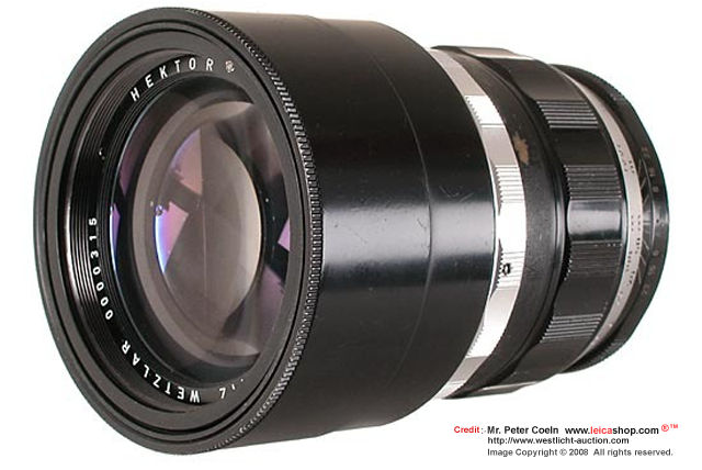 Leica's Ernst Leitz Wetzlar 135mm Telephoto Lens group Hektor