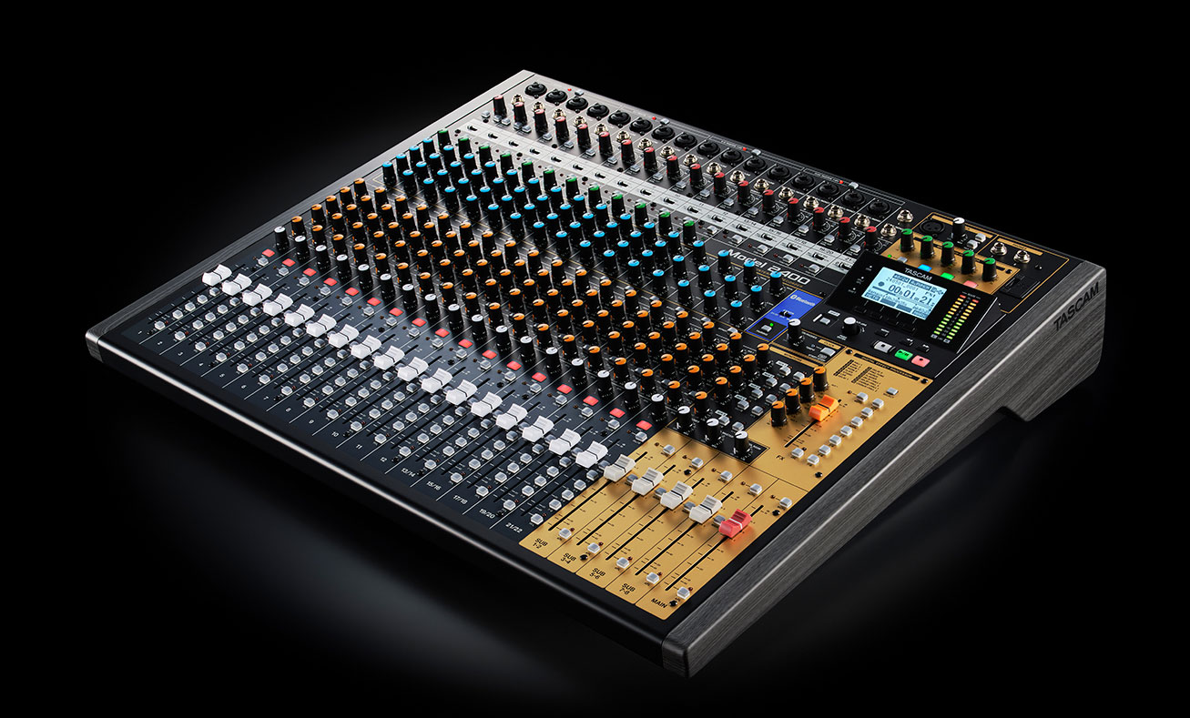 TASCAMが24chマルチトラックレコーディングミキサー/USBオーディオI/O