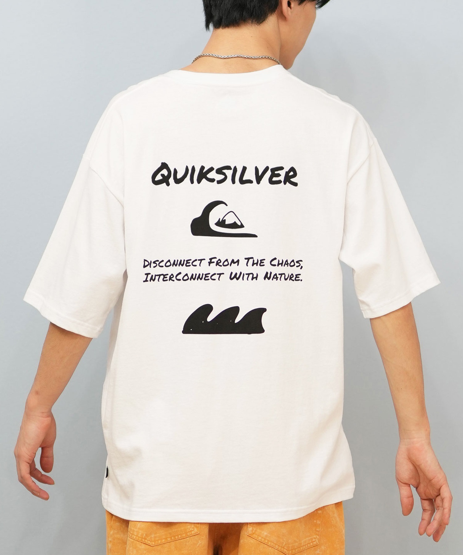 QUIKSILVER クイックシルバー 半袖 Tシャツ メンズ ロゴ バック