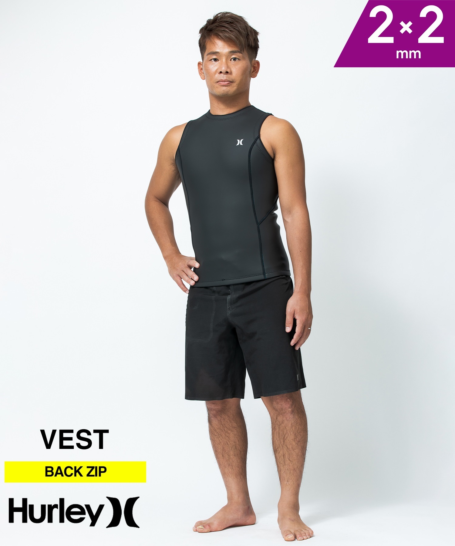 HURLEY ハーレー バックジップ アドバンテージプラス MZVSAD24