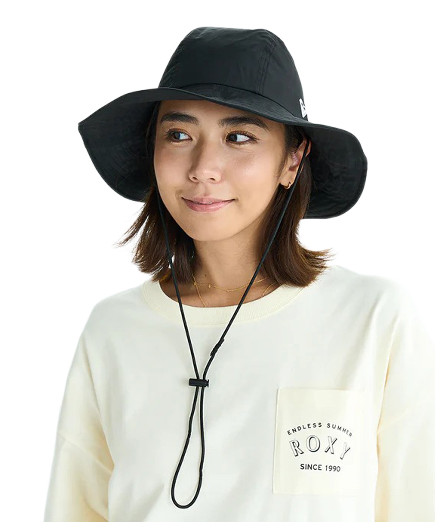 ROXY ロキシー ハット フリーサイズ ロゴ SURFCAMP SAFARI HAT