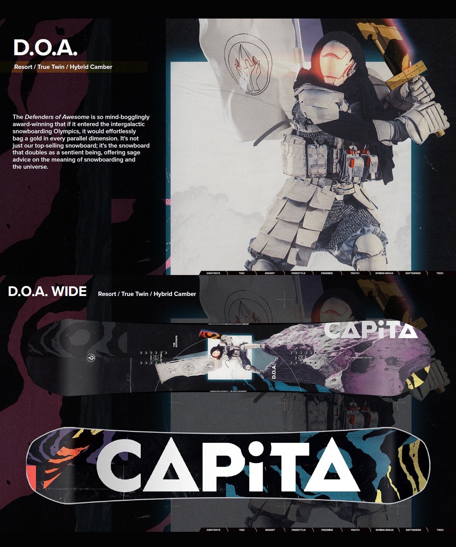 CAPITA キャピタ ディフェンダーズ オブ オーサム ワイド スノーボード