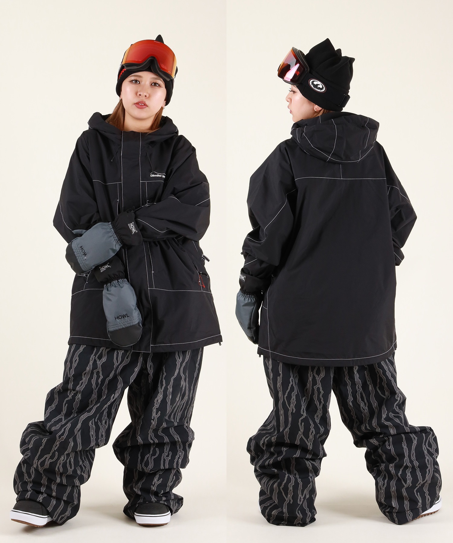 DIMITO ディミト BASIC WIDE PANTS スノーボード ウェア パンツ ユニ