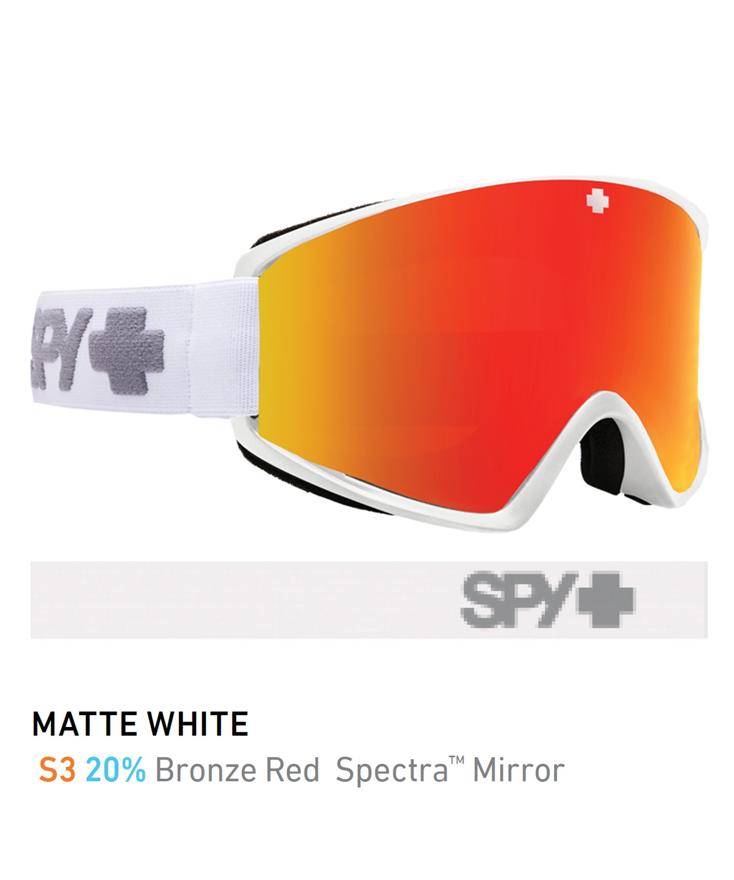 SPY スパイ CRUSHER ELITE 平面レンズ スノーボード ゴーグル ユニ