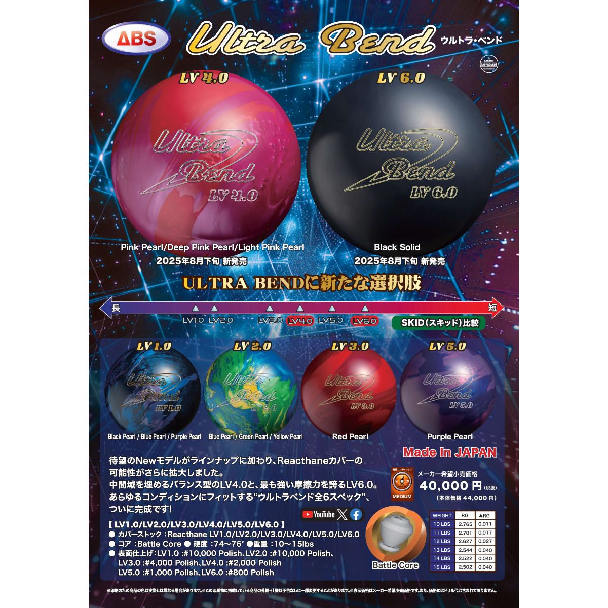 ABS)ウルトラベンドLV5.0 [ABS] - 20,680円 : ボウリング用品通販